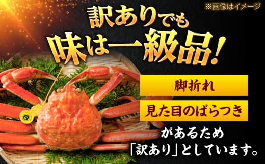 【先行予約/3月配送】訳アリ 脚折れあり 越前がに 600ｇ×1ハイ 小浜市 / まるほ商店【配送不可地域：北海道・沖縄・離島】 [BFCS062-3]