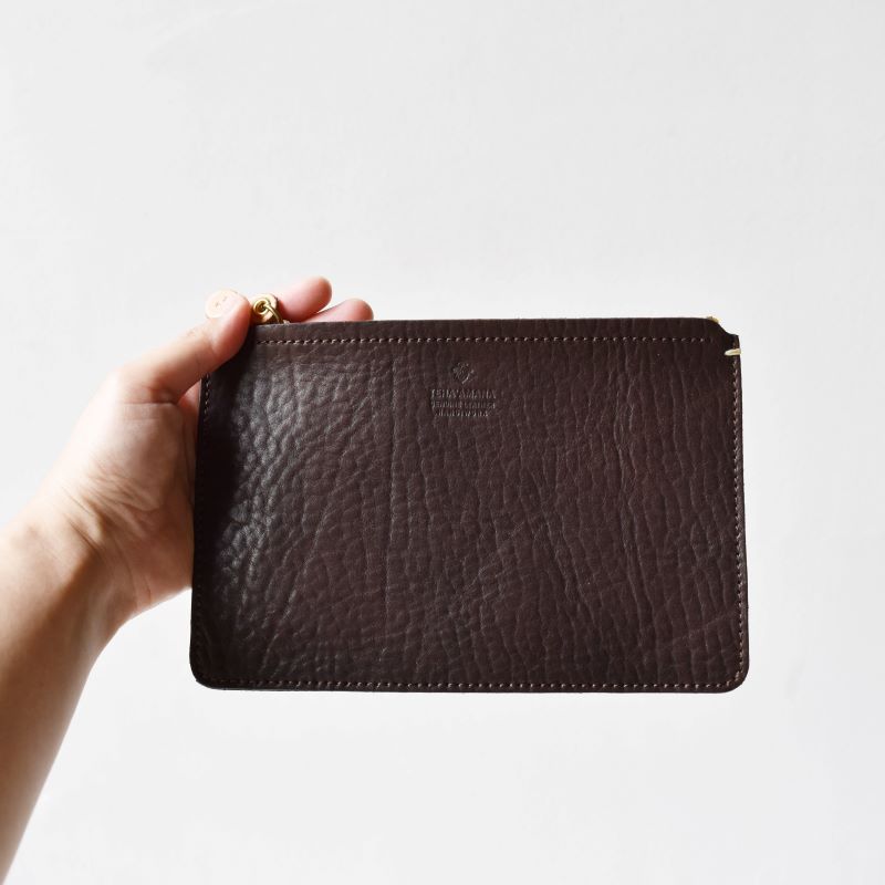 Teha’amana Square pouch S テハマナ スクエアポーチ S ベーシック ブラック テハマナ 革 皮 雑貨 おしゃれ レザー 本革 こだわりの逸品 地域特産品 ギフト 自分用 人気