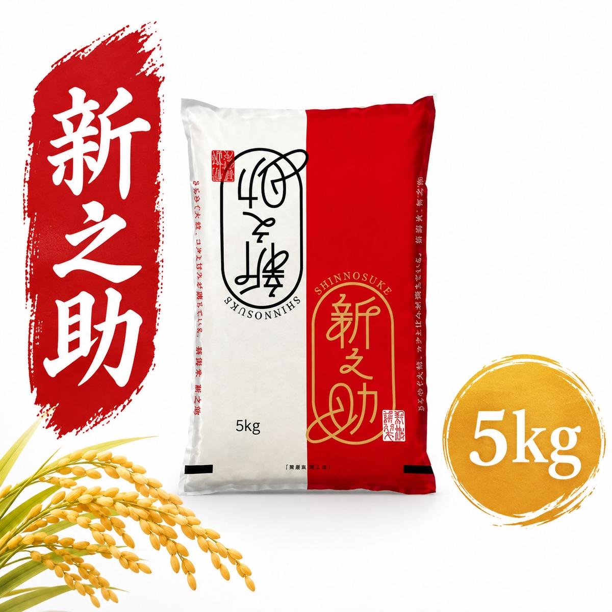 【ふるさと納税】令和8年産 新之助　5kg お米 新潟県田上町　お届け：準備出来次第出荷