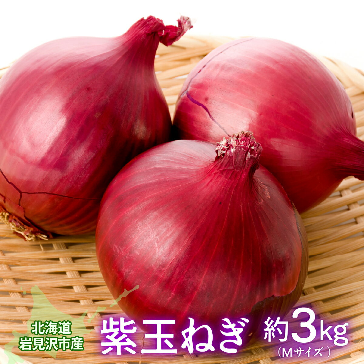 【ふるさと納税】北海道岩見沢市産 紫玉ねぎ20個【09107】