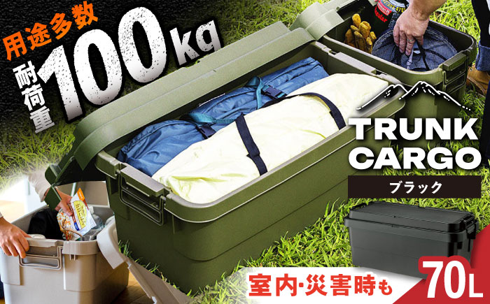トランクカーゴ ブラック Lサイズ 1個 キャンプ ボックス 収納 アウトドア / 恵那市 / 東谷株式会社　明智流通センター [AUAD012]
