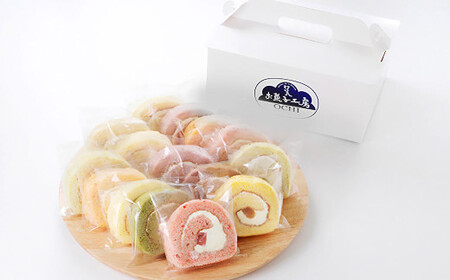 道後ロール 10個入り （プレーン ・ いちご ・ 瀬戸のはれひめ ・ ブルーベリー ・ キウイ ・ しまなみトマト ・ はだかんぼう ・ しまなみレモン ・ チョコレート ・ 抹茶） ロールケーキ 