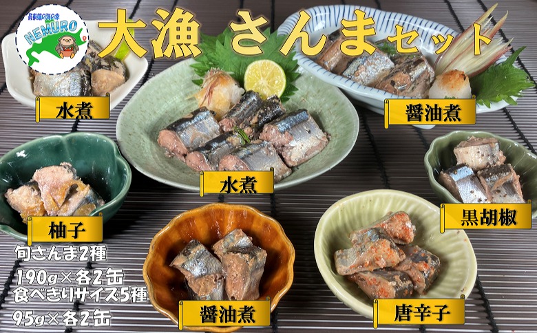 ＜12月21日決済分まで年内配送＞【北海道根室産】さんまセット計14缶 C-78026