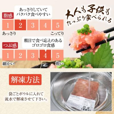 ふるさと納税 土佐清水市 国産天然まぐろのたたき 80g×10パック 鮪 マグロ ネギトロ 海鮮丼 寿司 惣菜【R01197】 |  | 02