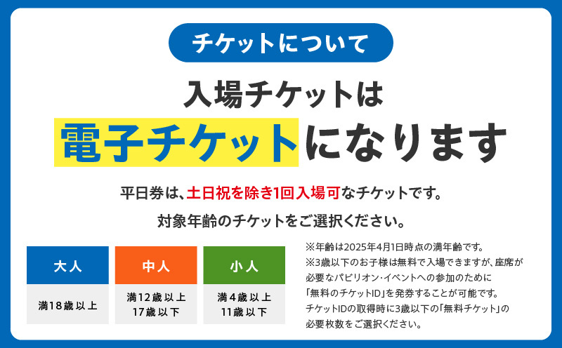 【平日券】2025年日本国際博覧会 大阪・関西万博 入場チケット（小人1名分）【EXPO 2025 大阪 関西 日本 万博 ばんぱく 夢洲 早期購入割引 前売り 期間限定】 099V071_イメージ3