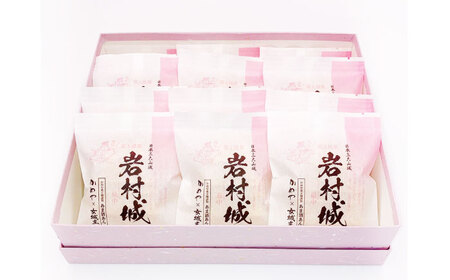 岩村城最中 12個入り / 最中 もなか お菓子 和菓子 / 恵那市 / かめや菓子舗[AUAZ012]