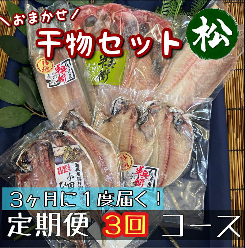 【3ヶ月に1回定期便3回】厳選！小田原の旬の干物セット 松【 まぐろや 神奈川県小田原市 】