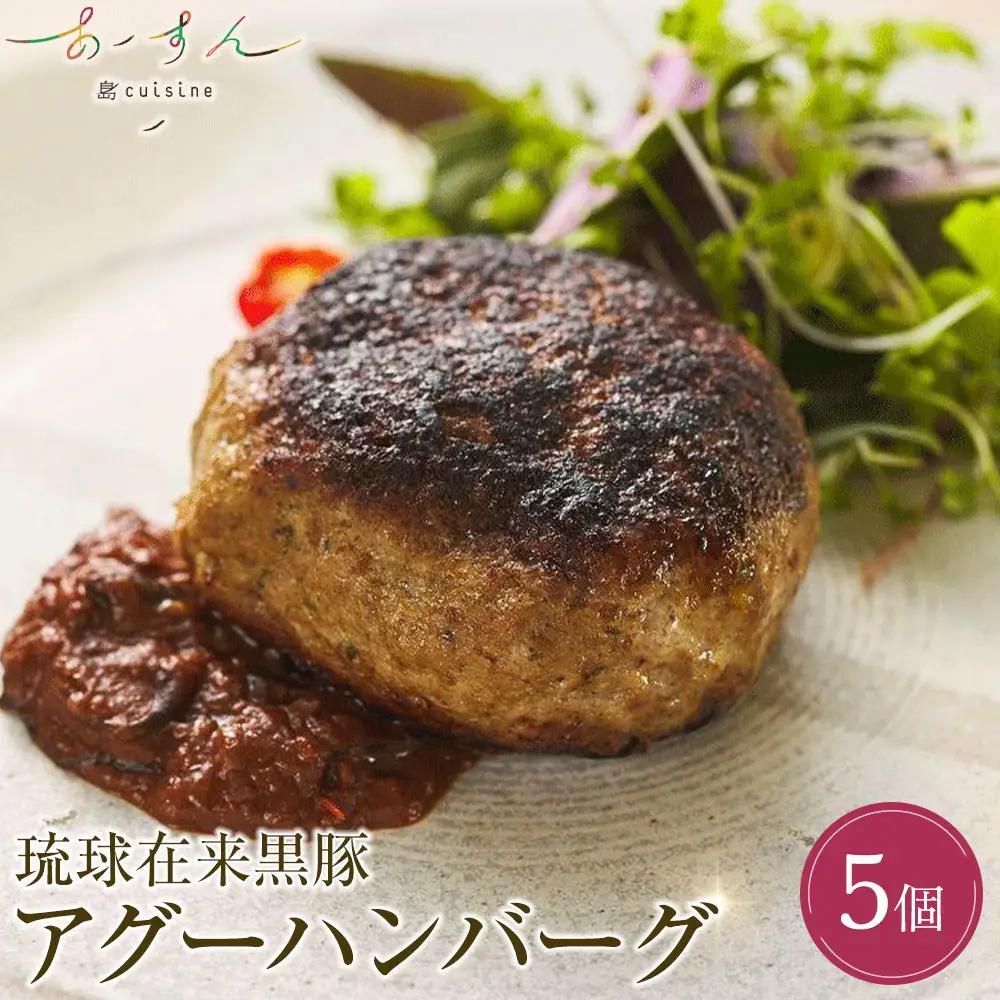 琉球在来黒豚　アグーハンバーグ5個入り