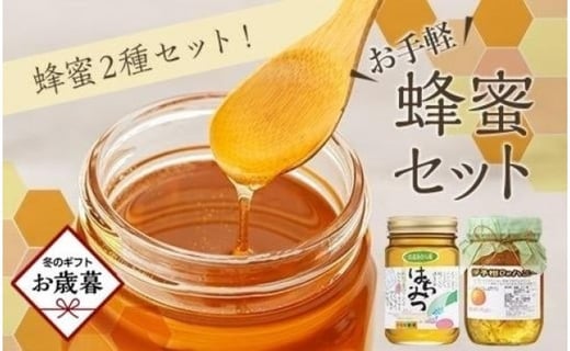 
【お歳暮・熨斗付き】お手軽蜂蜜セット
