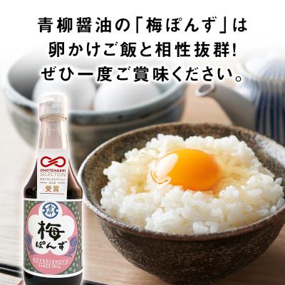 ふるさと納税 古賀市 ぽん酢3本セット(梅・みかん・赤梅)　青柳醤油 |  | 03