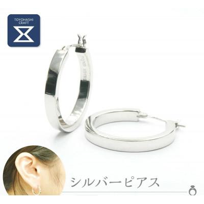 ふるさと納税 豊橋市 SV950 シルバーピアス1セット(2個) 角/(小)