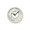 【ふるさと納税】fun pun clock with color！YD23-09 GY　【 インテリア 置時計 壁掛け時計 アナログ時計 子ども部屋 部屋 くすみカラー プライウッド枠 】