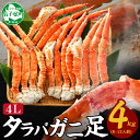 【ふるさと納税】 1706.蟹 ボイルタラバ足 4kg 4キロ かに肉 カニ タラバ蟹 たらば蟹 タラバガニ 脚 たらばがに ボイル 送料無料 120000円 北海道 弟子屈町