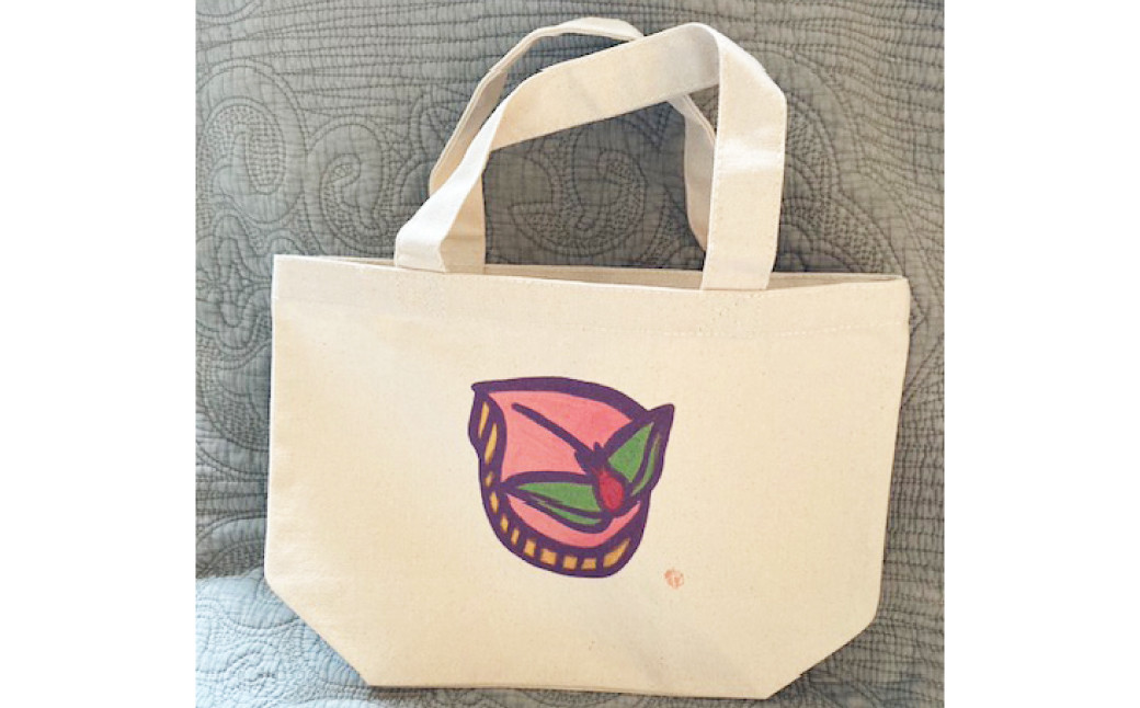 
            桃かすてらトートバック ／ ファッション バック かばん おしゃれ かわいい 岡田龍征 長崎県 長崎市
          