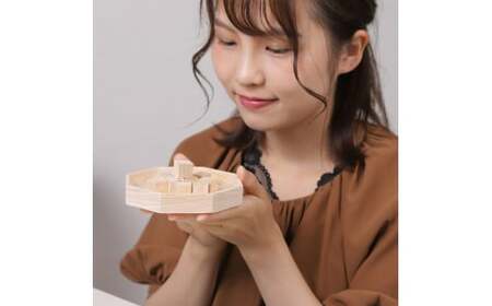 大山ひのきキューブディフューザー 六角型【専用木皿付き】