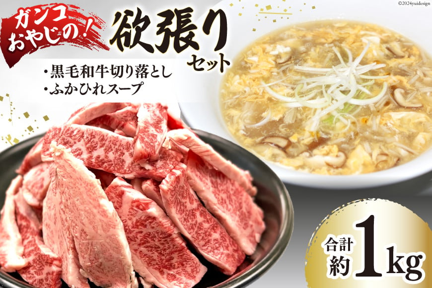 
            ガンコおやじの欲張りセット 約1kg (黒毛和牛切り落とし約250g✕1p & ふかひれスープ約350g×2p) [マトン牧場 宮城県 気仙沼市 20564803] 肉 精肉 焼肉用 焼肉 不揃い わけあり 小分け 冷凍 ふかひれ 鱶鰭 フカヒレ スープ ふかひれスープ セット 詰め合わせ
          