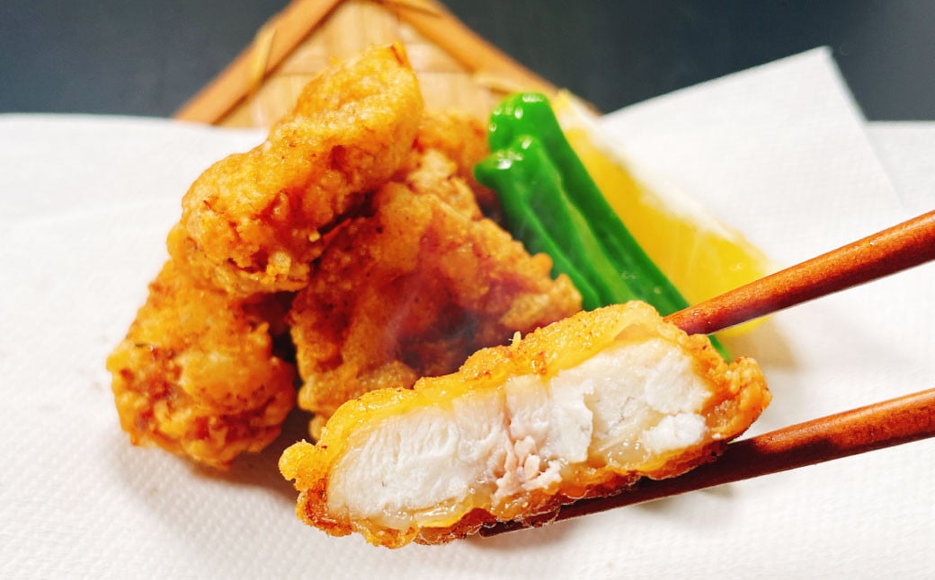 2つの味が楽しめる！北海道産 真ふぐ唐揚げ（しょうゆ味＆昆布しお味） 1kg（各500g×1）