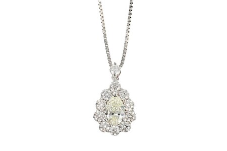 【一点もの】ダイヤモンド（0.512ct）プラチナペンダント　R63　K05094-H