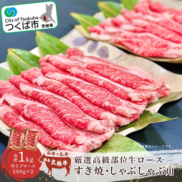 【ふるさと納税】厳選高級部位牛ロース(すき焼き・しゃぶしゃぶ用) 1kg | 茨城県 つくば市 牛肉 ぎゅう肉 牛 ロース すき焼き しゃぶしゃぶ 冷凍 旨味 高品質 高級 厳選 1115091