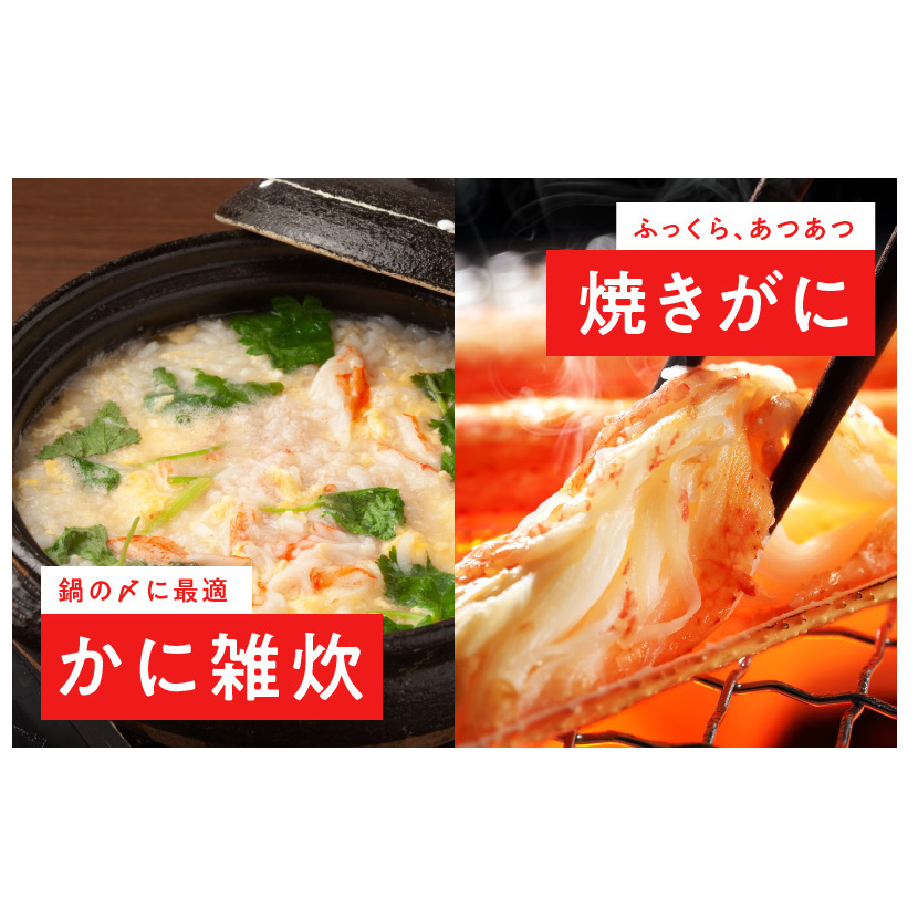 殻剥き不要 ズワイガニ 棒肉 ポーション 合計 1kg（20本以上）特大サイズ 加熱用 099H2281_イメージ5