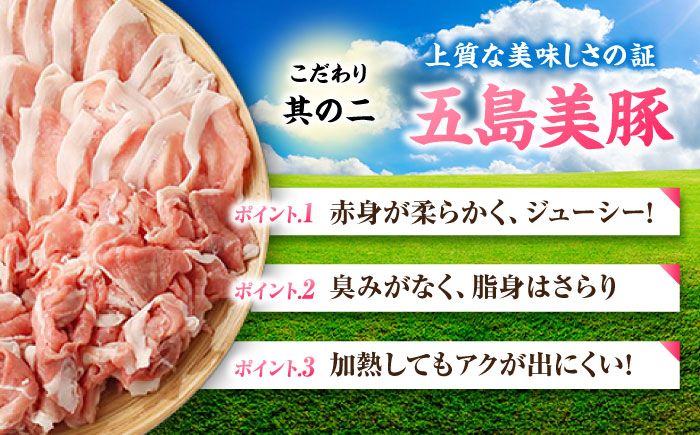 五島美豚薄切り1kg（ロース500g/バラ500g） 五島市/ごとう農業協同組合[PAF004]  しゃぶしゃぶ 冷凍 豚肉 ブランド豚 国産豚 九州 豚 ぶた 肉冷凍 国産豚 豚肉 ブランド豚