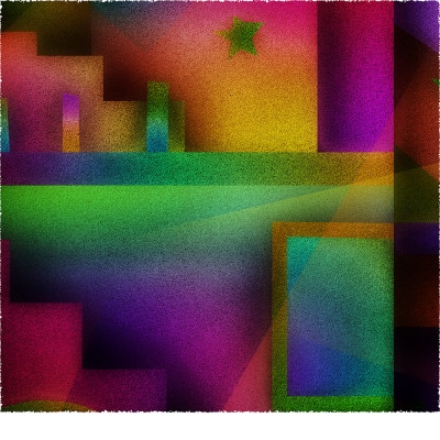 影と外 [しかくいえ]06【絵画】 額装サイズ266mmx266mm【1432377】