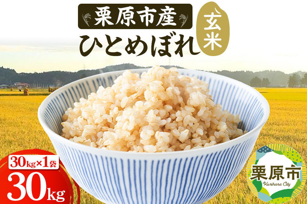 《令和8年産》【玄米】栗原市産 ひとめぼれ 30kg （30kg×1袋） ブランド米 黒澤農産 宮城県 栗原市 [ひとめぼれ 玄米 米 ブランド米 生活品 食卓 おにぎり 宮城県 栗原市 黒澤農産]
