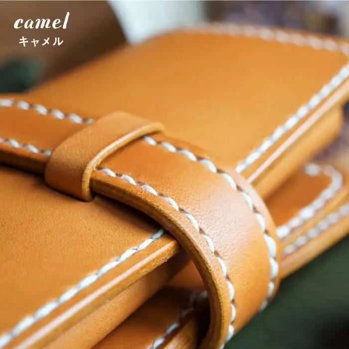 【手縫いの本革製品】ミドル ウォレット 財布 本革《糸島》【BLESS】 [AAA020]