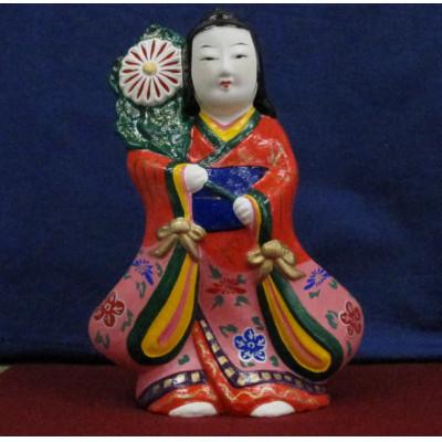 ふるさと納税 三次市 三次人形　菊持ち娘(小)