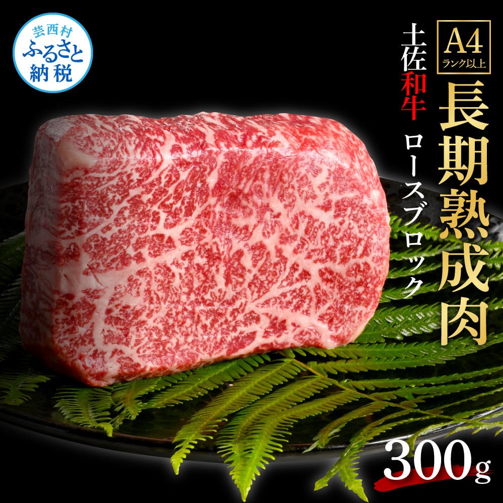 
                  エイジング工法熟成肉土佐和牛特選ロースブロック300g（冷凍）焼肉 焼肉・バーベキュー 焼肉用
                