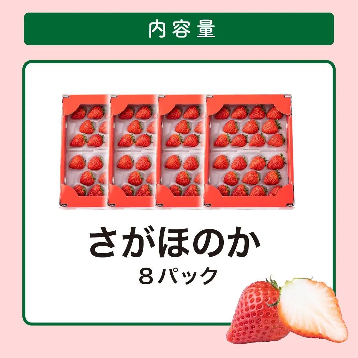 【先行予約】最高級品質”さがほのか” たっぷり1.9kg（235g×8p）