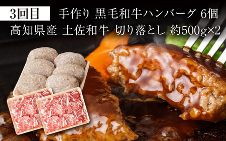 お肉の定期便　たっぷり牛肉尽くしセット(3か月)