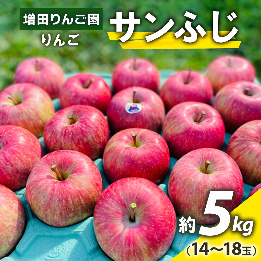 【ふるさと納税】りんご サンふじ 約5kg (14玉から18玉) 青森産 つがる市【2025年11月下旬より順次発送】｜青森県産 津軽 つがる リンゴ 果物 フルーツ 青森 ふじ さんふじ サンフジ 青森りんご ふるさと納税 令和7年 2025年 [0612]
