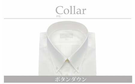ケアも簡単！安心して着れる綿ポリ混紡メンズ用ドレスシャツ「4Lサイズ」衿型ボタンダウンカラー 1080038