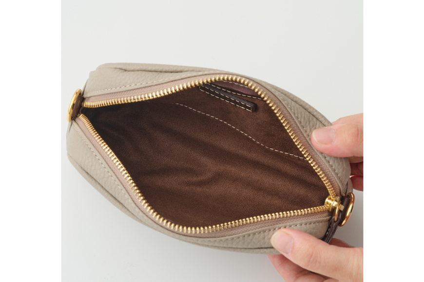 SOMES AT-70 ポシェット ライトベージュ [ソメスサドル 北海道 砂川市 12260899] ソメス メンズ レディース 革 本革 レザー 革製品 鞄 バッグ 革鞄 革カバン 革バッグ