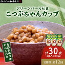 【ふるさと納税】【毎月定期便】グリーンパール納豆 こつぶちゃん3カップ 10袋全12回【配送不可地域：離島】【4004771】