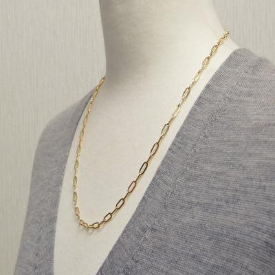 ふるさと納税 甲府市 K18YG　中空ペーパークリップ085　ネックレス　K037879-H |  | 01