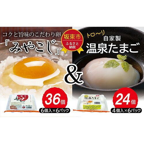 【ふるさと納税】No.217 伝承卵「みやこじ」と「温泉たまご」の詰合せ ／ タマゴ 玉子 送料無料 茨城県
