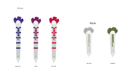 DRIVE TEE ドライブティー ルール適合品 花びら型ゴルフティー スター MIX （ ライン入り ロング 3本 / ショート 2本 ）× 2セット | スポーツ ゴルフ ゴルフグッズ 花びら型カ