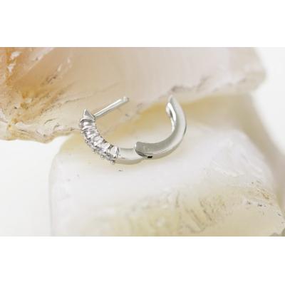 ふるさと納税 甲府市 PT900 ダイヤフープピアス 中折れ式 0.1ct 05405 |  | 01