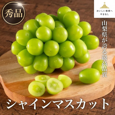 
＜秀品・JA全農やまなし＞山梨県産ハウス栽培シャインマスカット2房(約1kg)＜6月上旬～発送予定＞【1491130】
