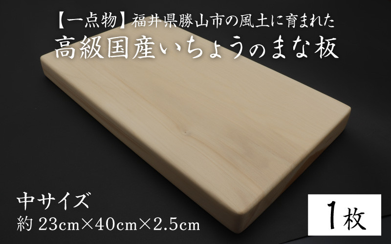 
【一点物】恐竜のまち福井県勝山市の風土に育まれた 日本製高級国産いちょうのまな板(中) [B-026009]
