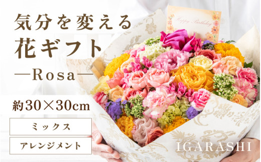 気分を変える花ギフト-Rosa-(アレンジメント・ミックス) [aw062-c007_01]