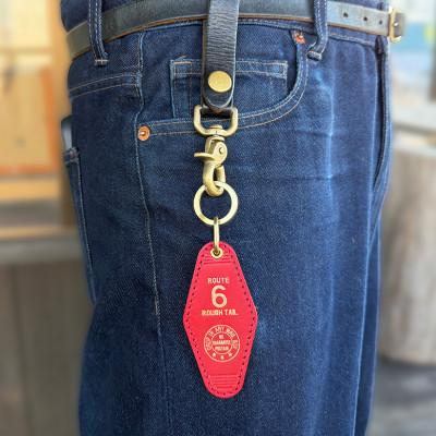 ふるさと納税 ひたちなか市 ラフテール【栃木レザー製牛革使用　モーテルキーホルダー】レッド×ブラス |  | 03