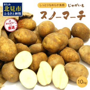 【予約：2025年10月中旬から順次発送】ホワイトシチューやグラタンにオススメ！JAきたみらいから直送する新鮮じゃがいも「スノーマーチ」10kg ( 野菜 期間限定 北海道 )【104-0003-2025】