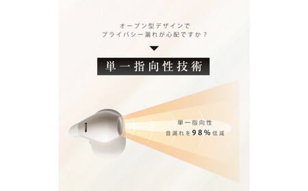 【2025年モデル】 空気伝導イヤホン Bluetooth5.4 TWS ＜ベージュ＞ワイヤレスイヤホン イヤーカフ型 挟み込み 耳を塞がない ENC ノイズキャンセリング 単一指向性 自動ペアリング