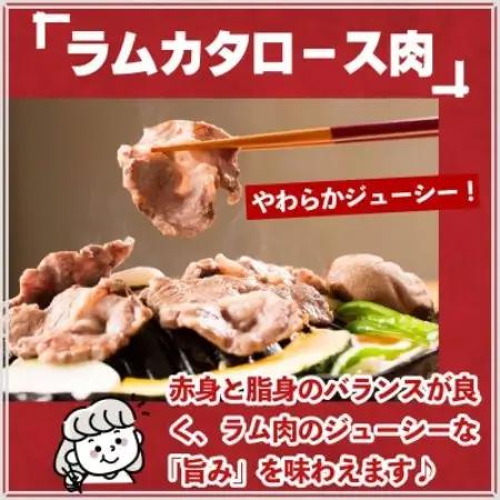 秘伝のタレ漬け熟成 ジンギスカン ラムカタロース 120g×3袋 冷凍 あんべ 安部商店【配送不可地域：離島】【1475268】