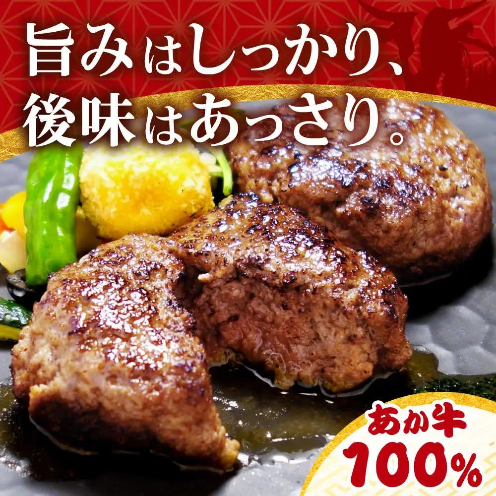 令和8年熊本地震復興支援 あか牛100％ハンバーグ 約120g×6個 ハンバーグ[AYCQ001]