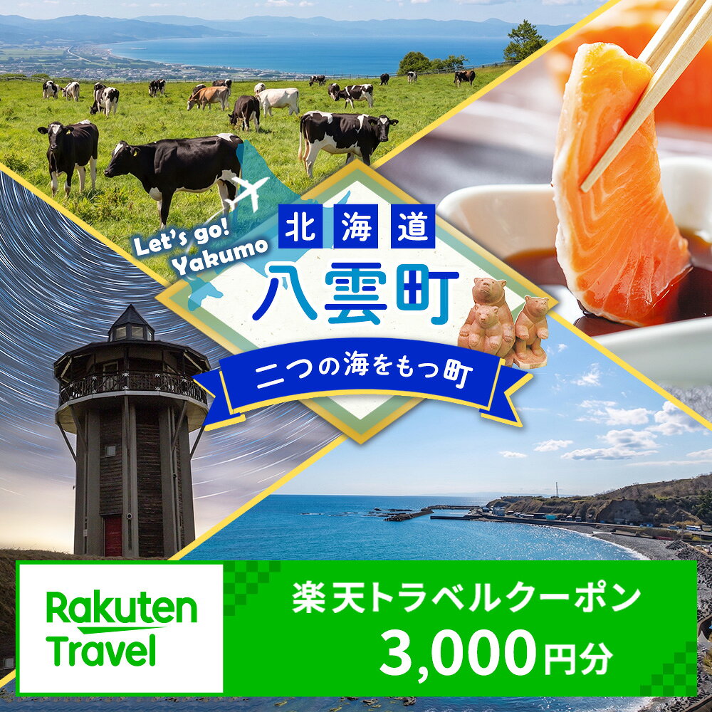 【ふるさと納税】北海道 八雲町の対象施設で使える 楽天トラベルクーポン 寄付額 10,000円