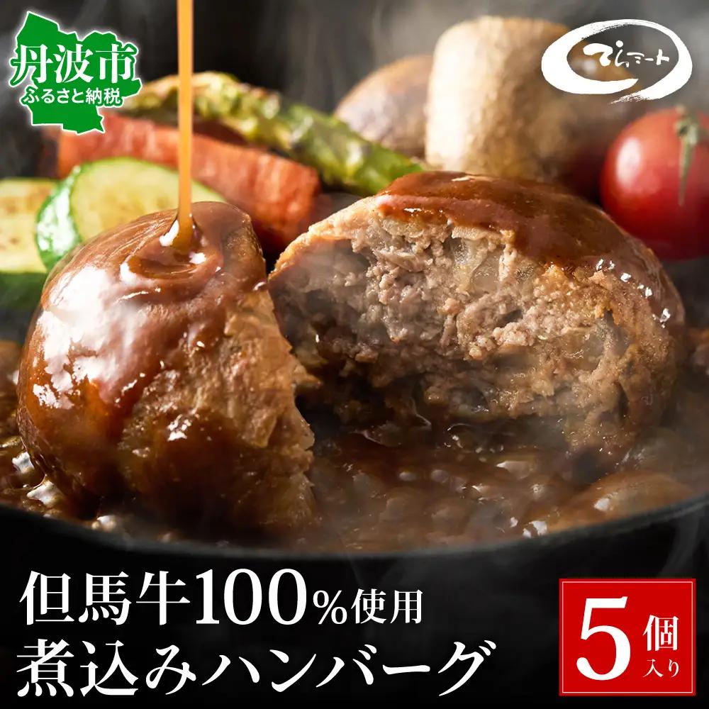 てらミート特製 但馬牛煮込みハンバーグ5個入 〈丹波市〉 牛肉 惣菜